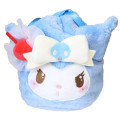 Japan Sanrio Plush Drawstring Bag - Kuromi : Sweet Cakes Collection Strawberry - 1