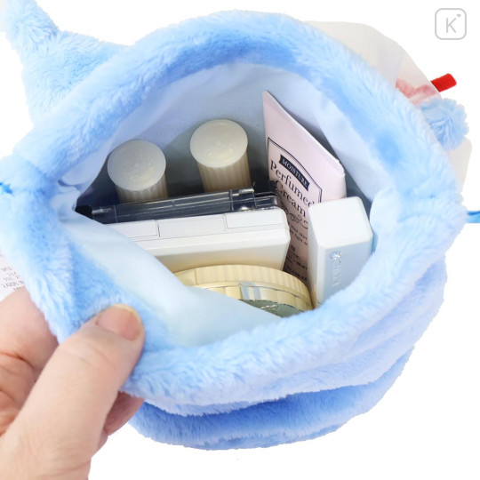 Japan Sanrio Plush Drawstring Bag - Kuromi : Sweet Cakes Collection Strawberry - 3