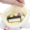 Japan Sanrio Plush Drawstring Bag - My Melody : Sweet Cakes Collection Strawberry - 3
