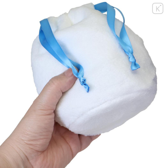 Japan Sanrio Plush Drawstring Bag - Pekkle : Sweet Cakes Collection Strawberry - 2