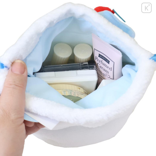 Japan Sanrio Plush Drawstring Bag - Pekkle : Sweet Cakes Collection Strawberry - 3