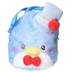 Japan Sanrio Plush Drawstring Bag - Tuxedo Sam : Sweet Cakes Collection Strawberry