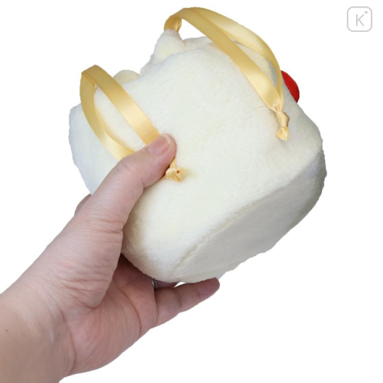 Japan Sanrio Plush Drawstring Bag - My Sweet Piano : Sweet Cakes Collection Strawberry - 2