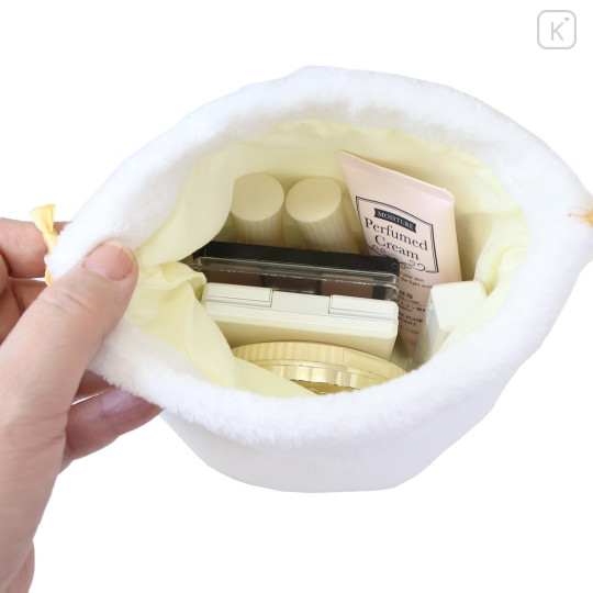 Japan Sanrio Plush Drawstring Bag - Cogimyun : Sweet Cakes Collection Strawberry - 3