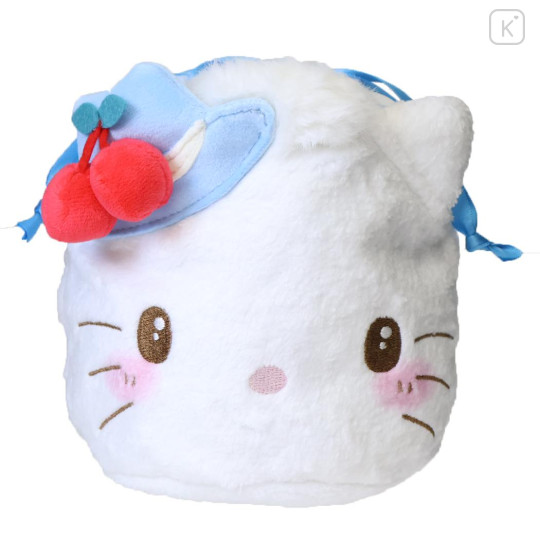 Japan Sanrio Plush Drawstring Bag - Dear Daniel : Sweet Cakes Collection Strawberry - 1