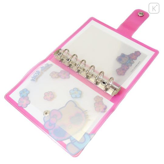 Japan Sanrio 6 Hole Sticker Binder - Hello Kitty : Clear Tan Sunglasses - 3