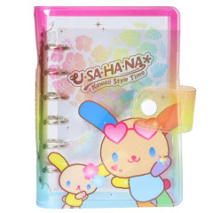 Japan Sanrio 6 Hole Sticker Binder - Usahana : Clear Tan Kawaii Style Time