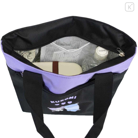 Japan Sanrio Insulated Lunch Bag - Kuromi & Baku : Black Purple - 3