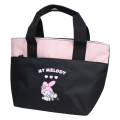Japan Sanrio Insulated Lunch Bag - My Melody : Black Pink - 1
