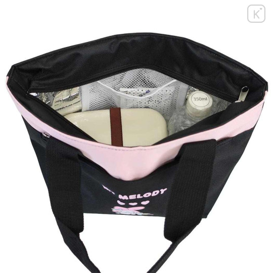 Japan Sanrio Insulated Lunch Bag - My Melody : Black Pink - 3