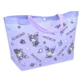 Japan Sanrio Waterproof Vinyl Beach Bag & Pool Tote - Kuromi : Purple Queen - 2