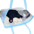 Japan Sanrio Waterproof Vinyl Beach Bag & Pool Tote - Cinnamoroll : Sky Party Blue - 3