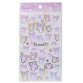Japan Sanrio Gold Accent Sticker - Kuromi : Flower Blossom - 1