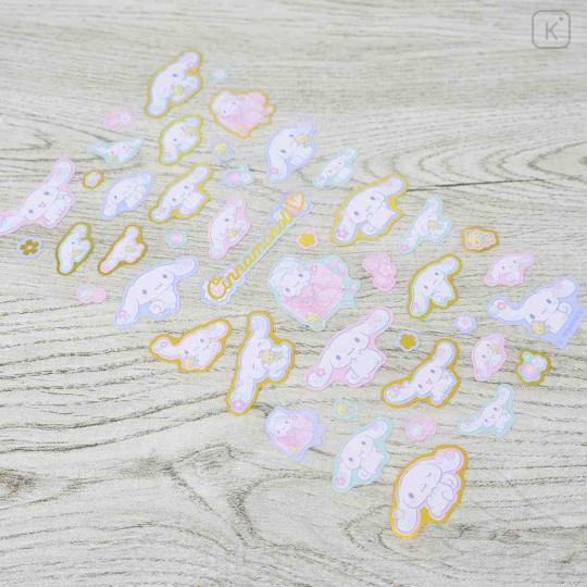 Japan Sanrio Gold Accent Sticker - Cinnamoroll : Flower Blossom - 2