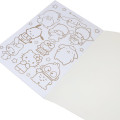 Japan Sanrio B5 Coloring Book - Characters Yellow - 3