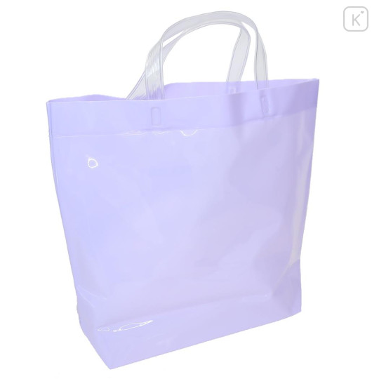 Japan Sanrio Waterproof Vinyl Beach Bag & Pool Tote - Kuromi & My Melody : Purple - 2