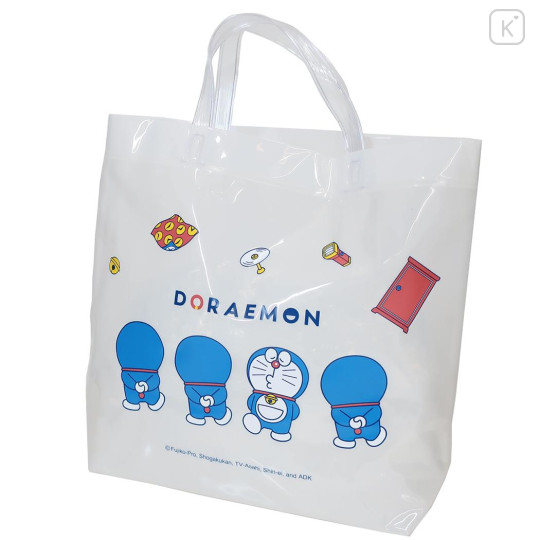 Japan Doraemon Waterproof Vinyl Beach Bag & Pool Tote - Doraemon : & Milk White - 1