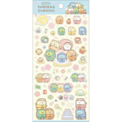 Japan San-x Washi Cotton Seal Sticker - Sumikko Gurashi : Ninja Training Light Yellow