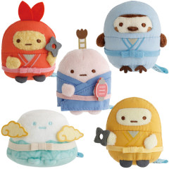 Japan San-x Tenori Plush (SS) Set - Sumikko Gurashi : Ninja Training