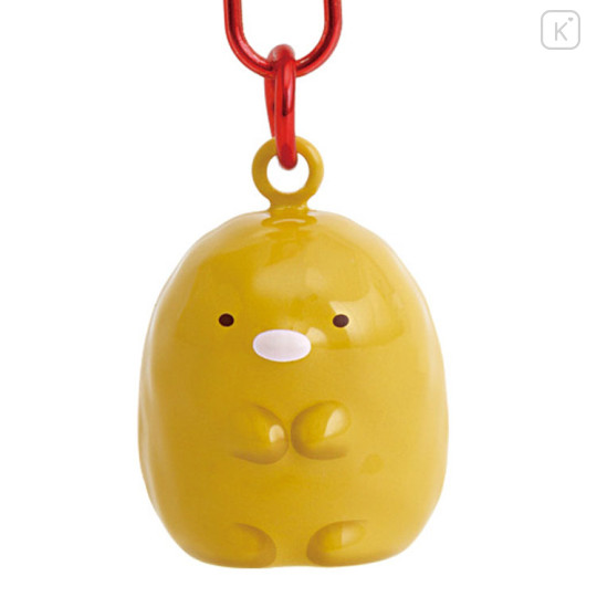 Japan San-x Bell Keychain - Sumikko Gurashi : Ninja Training Tonkatsu - 2