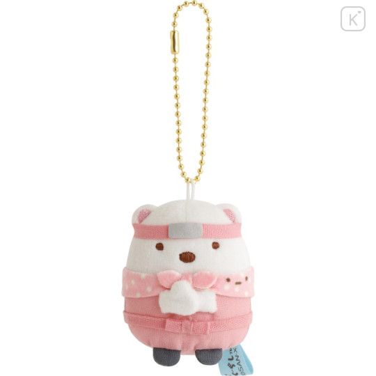 Japan San-x Hanging Plush Toy - Sumikko Gurashi : Ninja Training Shirokuma - 1