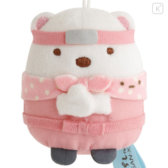 Japan San-x Hanging Plush Toy - Sumikko Gurashi : Ninja Training Shirokuma - 2