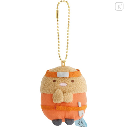 Japan San-X Original Hanging Plush Toy - Sumikko Gurashi : Ninja Training Tonkatsu Fried Pork - 1
