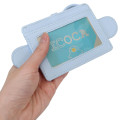 Japan Sanrio Pass Case Card Holder & Reel - Cinnamoroll : Face Blue - 2