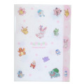 Japan Pokemon 5 Pockets A4 Index File Holder - Pocket Monster : Sakura White - 1