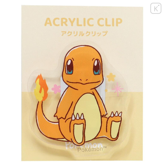 Japan Pokemon Acrylic Clip - Charmander : Sakura - 1