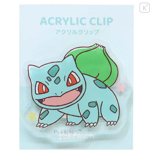 Japan Pokemon Acrylic Clip - Bulbasaur : Sakura - 1