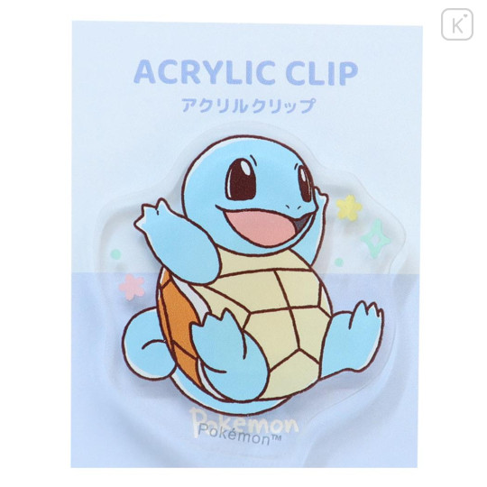 Japan Pokemon Acrylic Clip - Squirtle : Sakura - 1