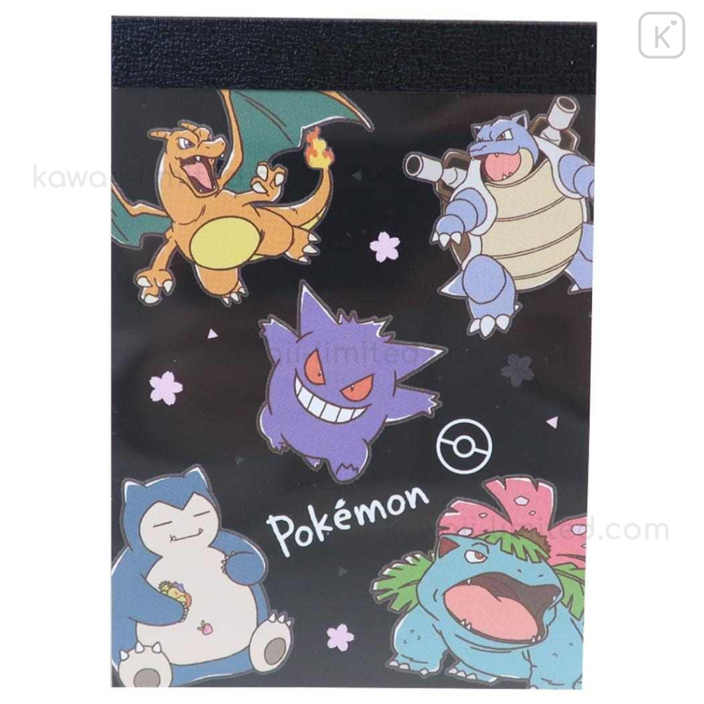 Japan Pokemon Mini Notepad - Charizard & Gengar & Snorlax : Sakura ...