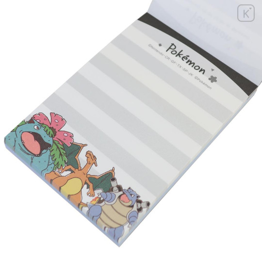 Japan Pokemon Mini Notepad - Charizard & Gengar & Snorlax : Sakura Black - 2