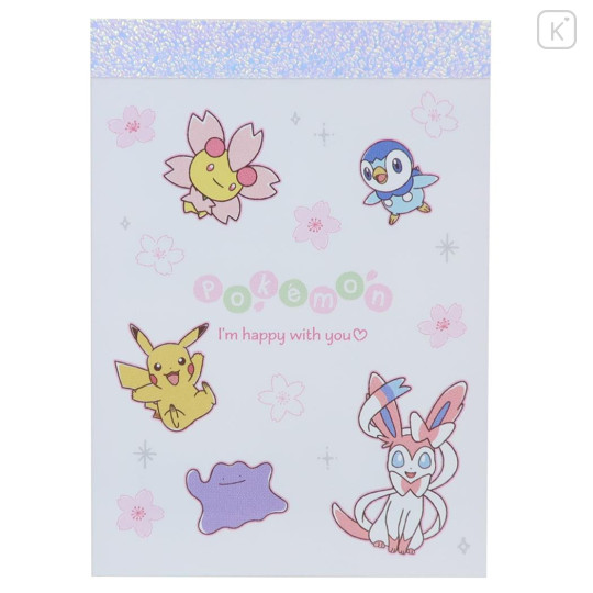 Japan Pokemon Mini Notepad - Pocket Monster : Sakura White | Kawaii Limited