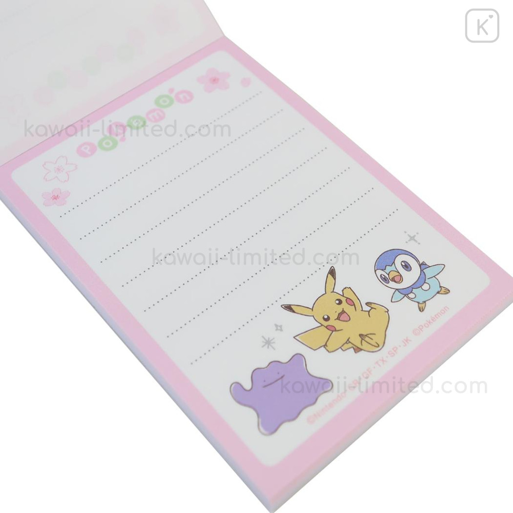 Japan Pokemon Mini Notepad - Pocket Monster : Sakura White | Kawaii Limited