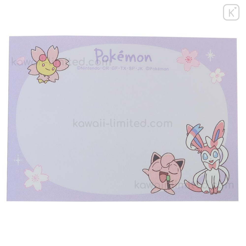 Japan Pokemon Mini Notepad - Pocket Monster : Sakura White | Kawaii Limited