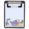 Japan Pokemon Notepad Memo with Binder - Charizard & Gengar & Snorlax : Sakura Black - 1