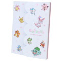 Japan Pokemon A6 Notepad - Pikachu & Piplup & Sylveon : Sakura White - 1