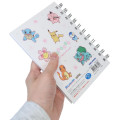 Japan Pokemon A6 Ring Notebook - Pikachu & Piplup & Sylveon : Sakura White - 2