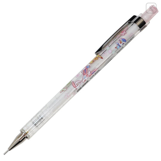 Japan Pokemon Mechanical Pencil - Pikachu & Piplup & Sylveon : Sakura White - 1