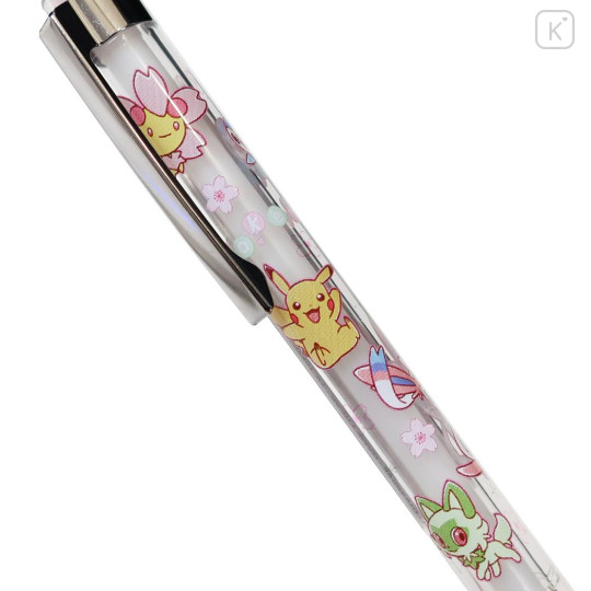 Japan Pokemon Mechanical Pencil - Pikachu & Piplup & Sylveon : Sakura White - 2