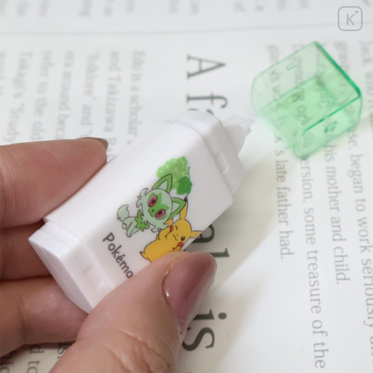 Japan Pokemon Nicoichi Correction Tape - Pikachu & Sprigatito : Grape - 2