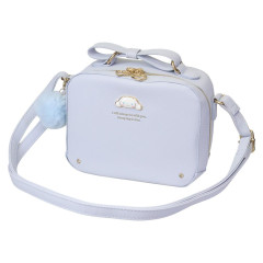 Japan Sanrio Faux Leather Shoulder Crossbody Bag - Cinnamoroll : Blue Gold