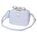Japan Sanrio Faux Leather Shoulder Crossbody Bag - Cinnamoroll : Blue Gold - 1
