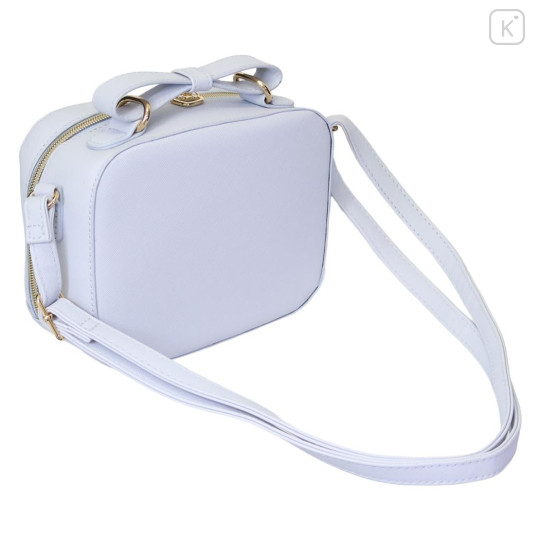 Japan Sanrio Faux Leather Shoulder Crossbody Bag - Cinnamoroll : Blue Gold - 2