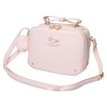 Japan Sanrio Faux Leather Shoulder Crossbody Bag - My Melody : Pink Gold - 1