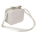 Japan Sanrio Faux Leather Shoulder Crossbody Bag - Hello Kitty : Ivory Gold - 2