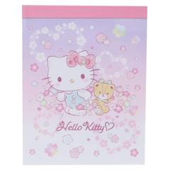 Japan Sanrio Mini Notepad - Hello Kitty & Tiny Chum : Dream Flower