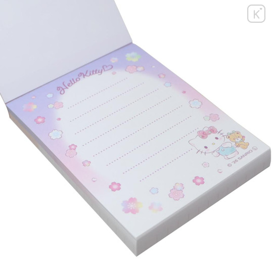 Japan Sanrio Mini Notepad - Hello Kitty & Tiny Chum : Dream Flower - 2
